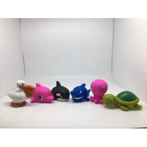 China Kids Sea Animal Rubber Bath Toys Squirting Colorful Eco Friendly ATBC-PVC wholesale