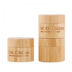 5g 10g 15g 20g 30g 50g 100g Wooden Bamboo Jar Packaging For Cream Cosmetic