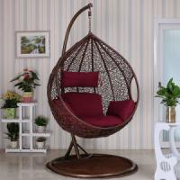 China Coffee Egg Shaped Basket Chair 500KG Double Hanging Basket Chair on sale
