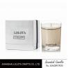 China Brown Color Soy Wax Home Scented Candle In Clear Jar With French Linen Fragrance wholesale