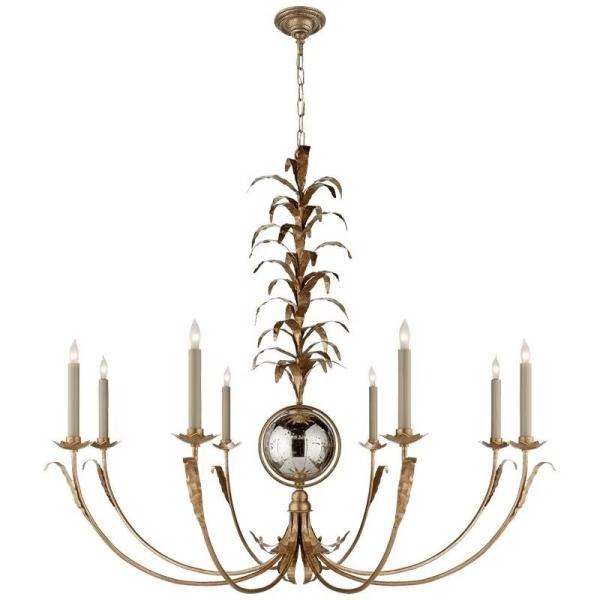 Vintage Ceiling Mount Chandelier Nickel/Brass/Bronze with Custom Finish