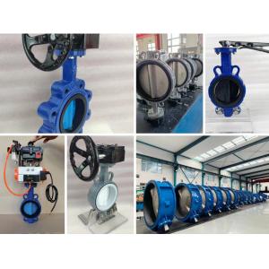 ductile cast iron stainless steel manual 4 inch wafer type butterfly valve catalogue
