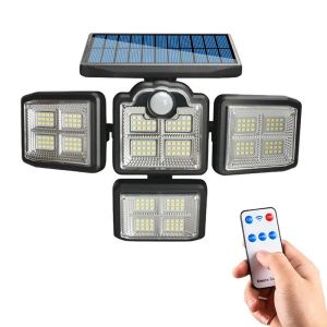 China Energy Efficient Wall Mounted Solar Led Lights Remote Control on sale