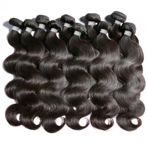 100% Pure 1B Black Color Brazilian Human Hair Bundles Wet And Wavy Hair Extensions