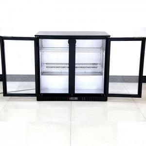 China 900*520*835mm Commercial Glass Door Coolers 208L Double glass display fridge supplier