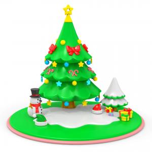 China Baby Building Blocks Baby Learning Toys Silicone Christmas Tree Toys Children'S Mental Development Toys supplier