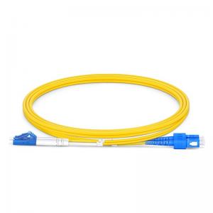 5m LC UPC To SC UPC Duplex Fiber Patch Cable OS2 Single Mode