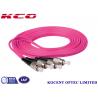 FC / UPC - FC / UPC Fiber Optic Patch Cables 50 / 125 Violet For Fast Ethernet