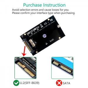 SSD To SFF-8639 PCIe Adapter Card  3.5" HDD  For MacBook Air Pro Retina