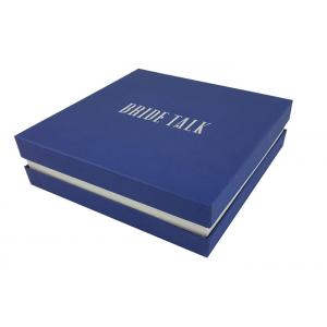 China Cardboard Material Logo Printing Blue Color Printing Top Bottom Boxes Packaging with Lamination Craft supplier