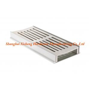 China Fully Elded Design Floor Drain Cover 1m Length For Public Walkways 1.2mm Thickness supplier