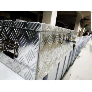 China Silver Aluminum Metal Storage Tool Box Customizable car / trailer cabinet supplier