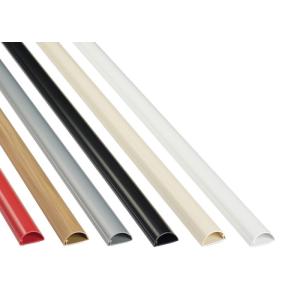 China Do canal da canalização do cabo ethernet dos acessórios entroncamento autoadesivo do PVC do micro do círculo semi supplier