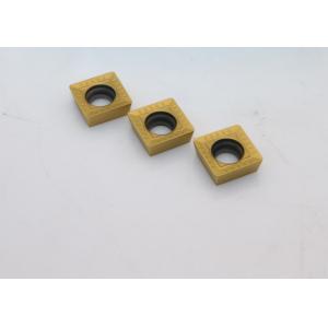 Yellow Color Cnc Carbide Inserts High Hardness For General Milling SPMT120408