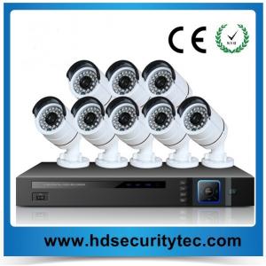 China 8CH realtime 1080p TVI DVR Kits with 8*2Mp TVI cameras by browser and mobile app remote supplier