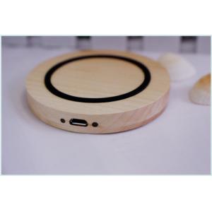 Natural Wood Ultra Thin Cordless Cell Phone Chargers for Smart Phones