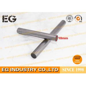 Dia 10mm Custom Size Graphite Rod Electrodes , 65 Mpa Compressive Strength Graphite rod for jewelry melting and casting