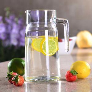 Kitchen  Wide Mouth Water Glass Jug , 1100ml/37oz Juice Carafe With Lid