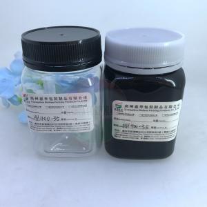 China Cosmetics 8oz Matte Black Pet Plastic Jars With Screw Lids supplier
