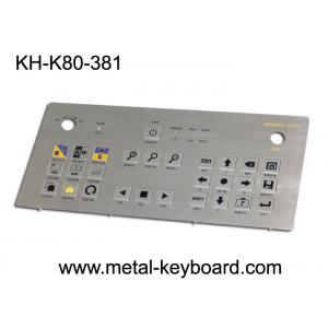 China Vandal Proof Rugged Industrial Metal Keyboard Usb Matrix Pins Connection supplier