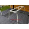 Full set T shape 2 person office workstation wooden top and steel leg combinatio