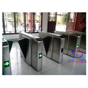 Automatic Pedestrian Speed Gate Double Swing Flap Barrier Gate For Metro Station