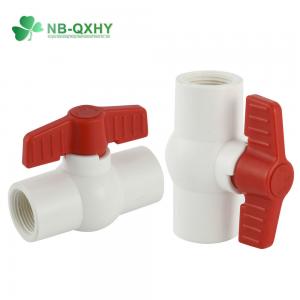 Low Temperature Water Supply Compact Design PVC Ball Valve with Socket or Thread End