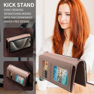 China Adecuado para iPhone 17 Pro Max Funda de teléfono móvil de piel de vaca de primera capa Apple 17 Cartera Cordón Ranura para tarjetas Funda de cuero de alta gama wholesale