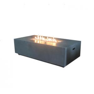 Factory price black real flame LPG NPG outdoor see through gas fireplace