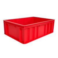 China Supermarket Moving Crate 490x355x164mm Plastic Turnover Crate for Storage and Shipping on sale