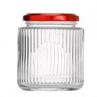 China Kitchen Food Storage Spice Glass Jar Container For Honey Jam Canning With Lid on sale