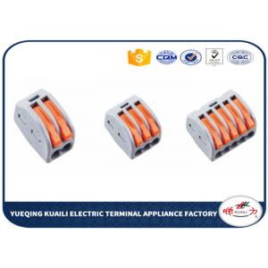 China Electrical Fast Push In Wire Terminal Block , Spring Wago Lever Connectors supplier