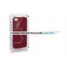China Rhinestone Apple Logo Decorated Electroplating Case For iPhone 4S - Red wholesale
