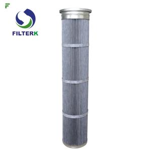 China Cement Silo Top Industrial Dust Filter High Air Flow With PTFE Coating supplier