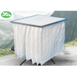 White 6 Bags F9 Bag Filter Non Woven Fabric Material For Painting Industry