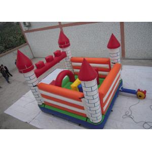 Customized Commercial Inflatable Bounce House Combo With Logo Printing / Kids Paradise Fun City