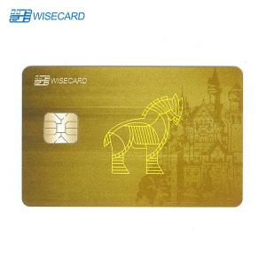 WCT Metal Clone RFID Card CMYK Offset Printing Magnetic Stripe Visa Credit Cards