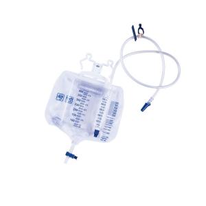 Disposable Sterile Adult Pull Push Valve Urine Drainage Bag Without Outle Medical Grade