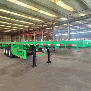 (Spot Promotion) China 40 ft shipping container tri axle flat deck trailer for sale