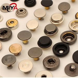 China Round 15mm Bag Eyelet Zinc Alloy Metal Snap Buttons supplier