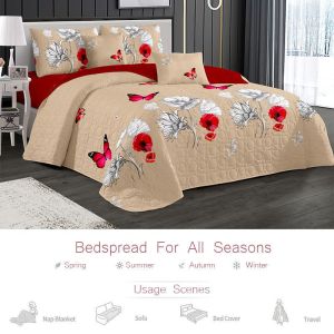 China Customized Homeuse Bedroom Quilt Bedding Set with Ultrasonic Stitching Technology wholesale