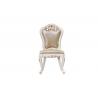 China Luxury Chairs of Ivory White in wooden for Dining room Furniture sets Armchair by Leather upholstered Classic design wholesale