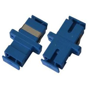 China Blue Fiber Optical Audio Cable Adapter SC Duplex Coupler Singlemode For Local Area Network supplier