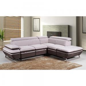 Top-end Contemporary Dual-used KD living room sofas sofa bed couture beige chocolate tech cloth sectional sofa bed