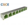 China Eco Friendly 1x8 Port Shielded RJ45 Jack / Multi Pin Connector ISO14001 wholesale