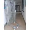 2 Way / 4 Way Enter Metal Storage Cages Roll Container Silver Colored