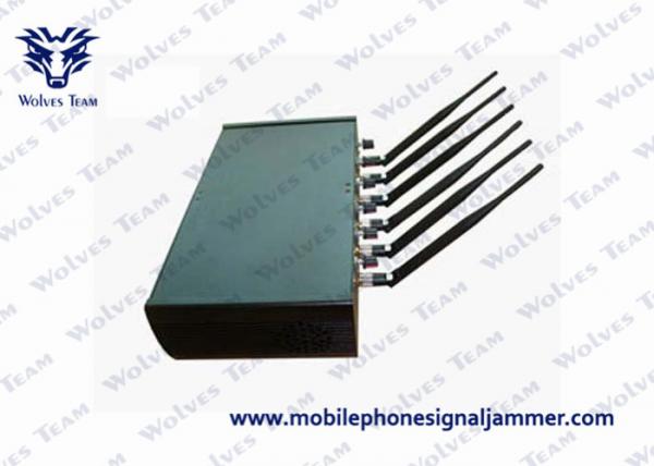Adjustable High Power 6 Antenna WiFi GPS GSM CDMA Cell Phone signal Jammer
