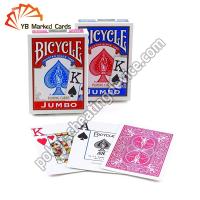 China Bicycle Cards Jumbo Infrared Sensor Playing Cards Spot UV on sale