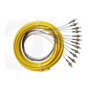 PVC, OM1, OM2 or OM3 Bundle Multi - Fiber Optic Pigtail for Video Transmission