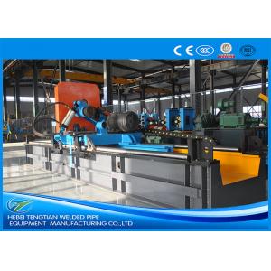 Carbon Steel Pipe Precision Cut Off Machine Blue Color With 2.5mm Pipe Thickness